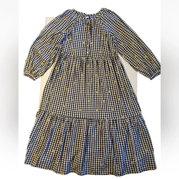 Old Navy Black White Gingham Daisy
Floral Midi Swing Dress Size XXL Tall - Picture 2 of 11